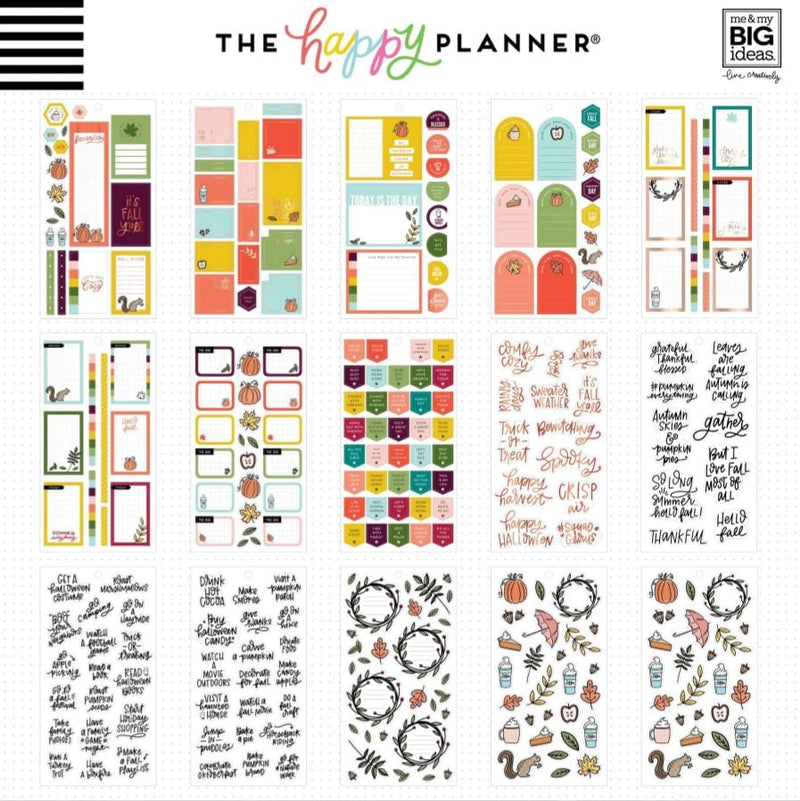 Me and My Big Ideas Fall Happy Planner Value Pack Stickers