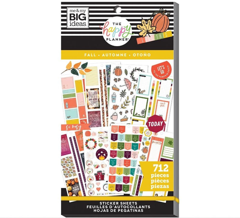 Me and My Big Ideas Fall Happy Planner Value Pack Stickers