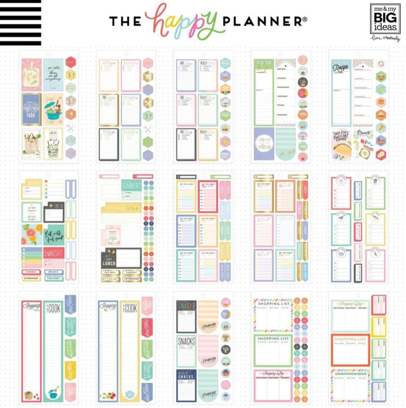 Me and My Big Ideas Food Happy Planner Value Pack Stickers
