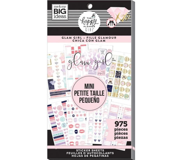 Me and My Big Ideas Glam Girl Mini Happy Planner Value Pack Stickers