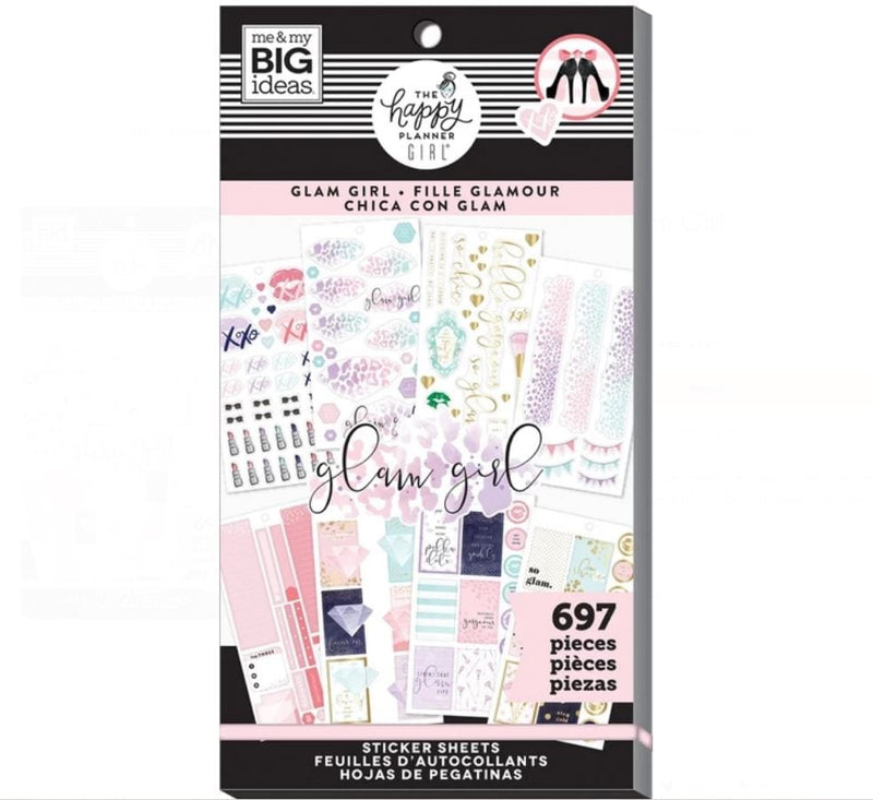 Me and My Big Ideas Glam Girl Happy Planner Value Pack Stickers
