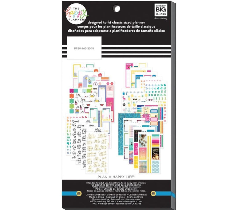Me and My Big Ideas Summer Happy Planner Value Pack Stickers