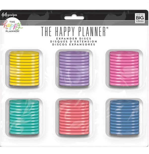 Multi Color Happy Planner Expander Big Disc Value Pack 66/Pkg