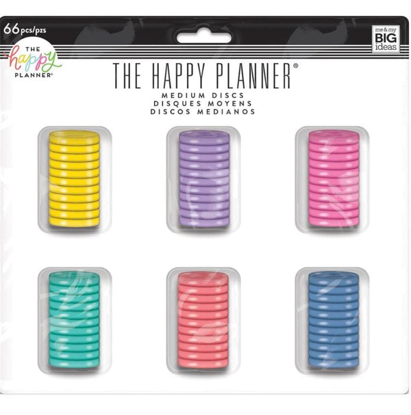 Me and My Big Ideas Multi Color Happy Planner Medium Disc Value Pack 66/Pkg