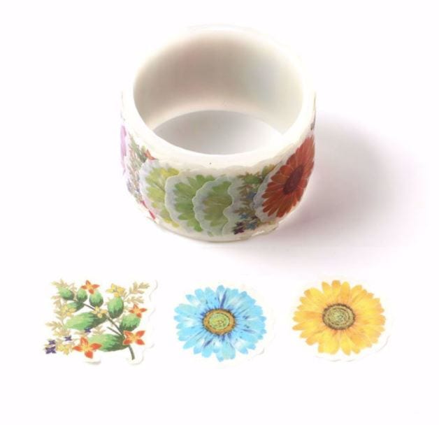 Various Flowers Peel Off Washi Tape 80pcs