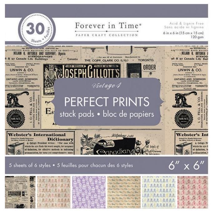 MultiCraft Vintage 4 Single-Sided Paper Pad 6