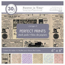 MultiCraft Vintage 4 Single-Sided Paper Pad 6"X6" 30/Pkg