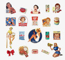 MoCard Vintage Americana Retro Sticker Flakes Sets