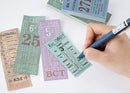 Vintage Bus/Train Tickets Paper Pads Mo Card