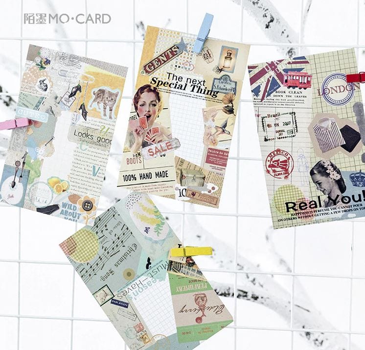 MoCard Vintage Collage Postcards