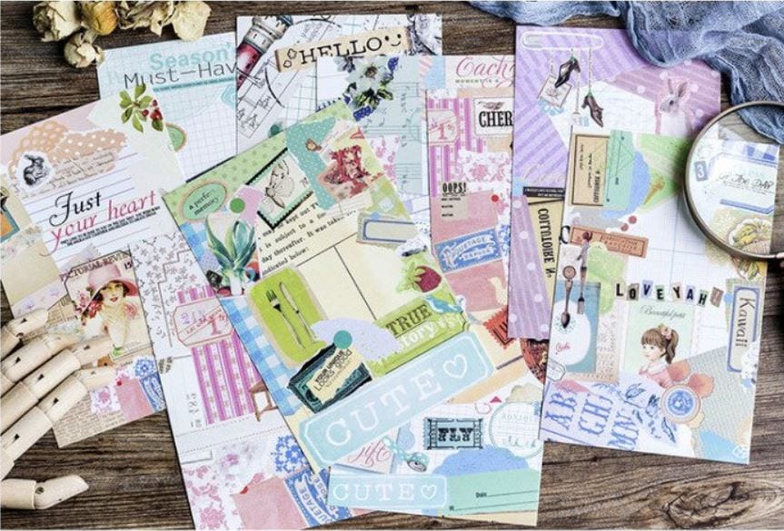 MoCard Vintage Collage Postcards