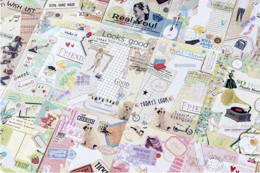 MoCard Vintage Collage Postcards