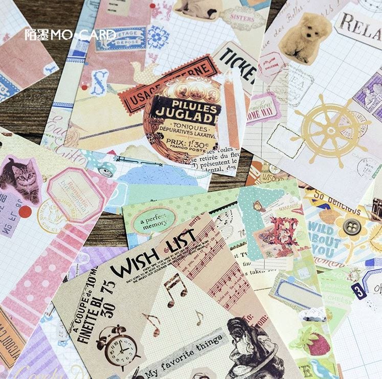 MoCard Vintage Collage Postcards