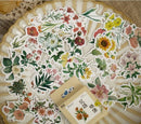 Yuxian Flower Collection Vintage Sticker Flakes (50pcs)