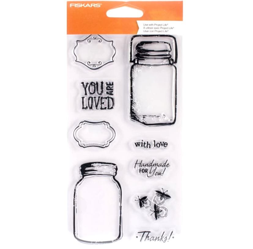 Fiskars Vintage Jars Clear Stamps