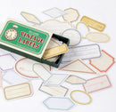 MoCard Vintage Labels Sticker Flakes in a Matchbox