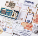 MoCard Vintage Labels Sticker Flakes in a Matchbox