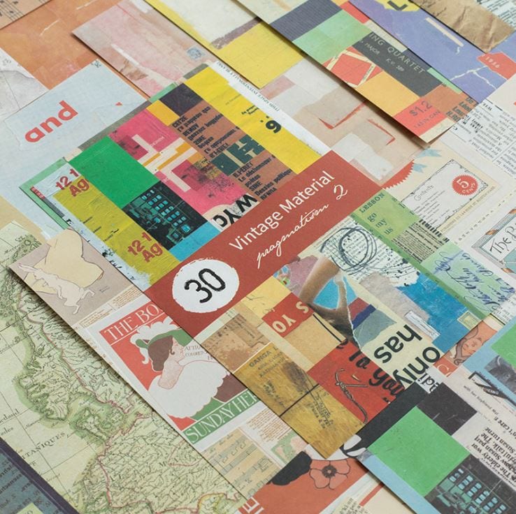 Vintage Material Pragmatism Paper Sheets - 30 sheets