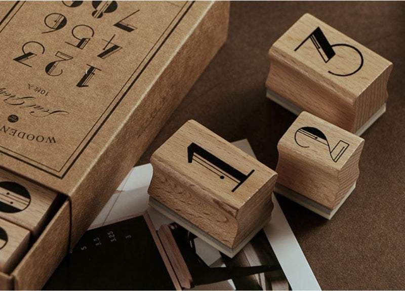 Infeel.Me Vintage Numbers Rubber Stamps