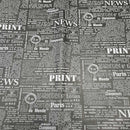 6 Sheets Vintage Print Maps, Newspaper Print Wrapping Paper Double Sided