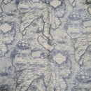 6 Sheets Vintage Print Maps, Newspaper Print Wrapping Paper Double Sided