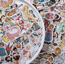 Moking Travel Fairy Tale House Vintage Dolls and Characters Sticker Flakes (40pcs)