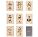 Gorjuss Santoro Wooden Stamp and Ink Set 9/Pk