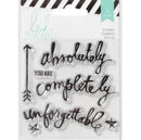 Heidi Swapp Memorydex Words Wanderlust Acrylic Stamps