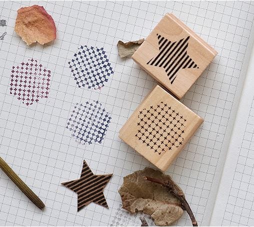 Washi Strips and Shapes Rubber Stamp Set