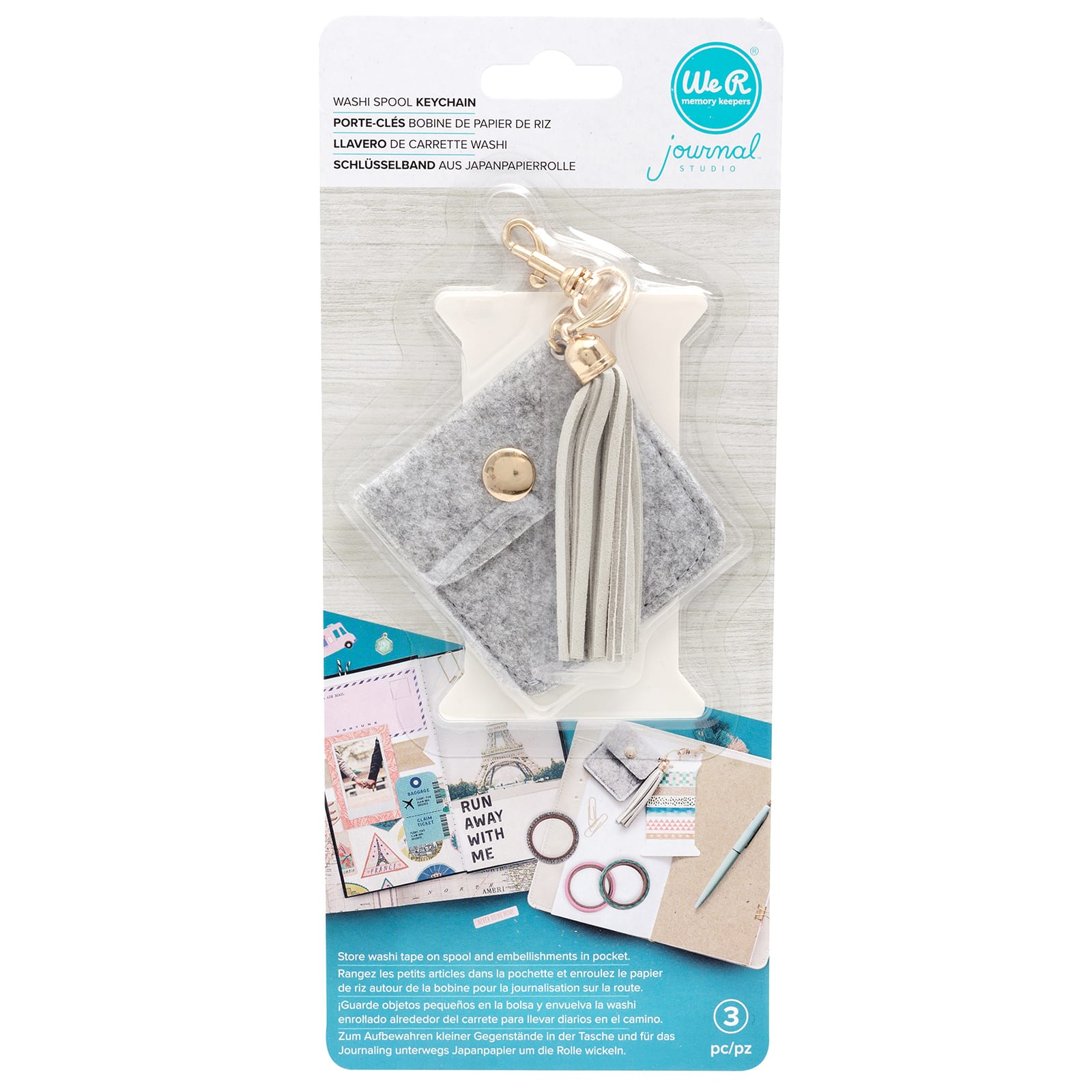 We R Memory Keepers Washi Tape Key Chain Journal Studio
