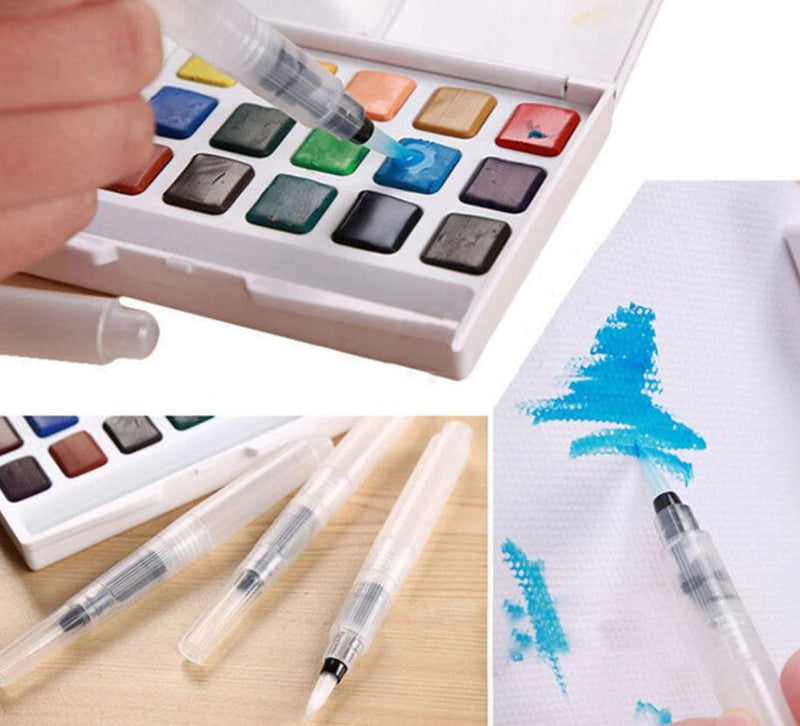 Water Brush Pens Set of 3 - 120mm Round