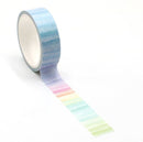 Watercolor Vertical Strokes Washi Tape 15mm x 5m