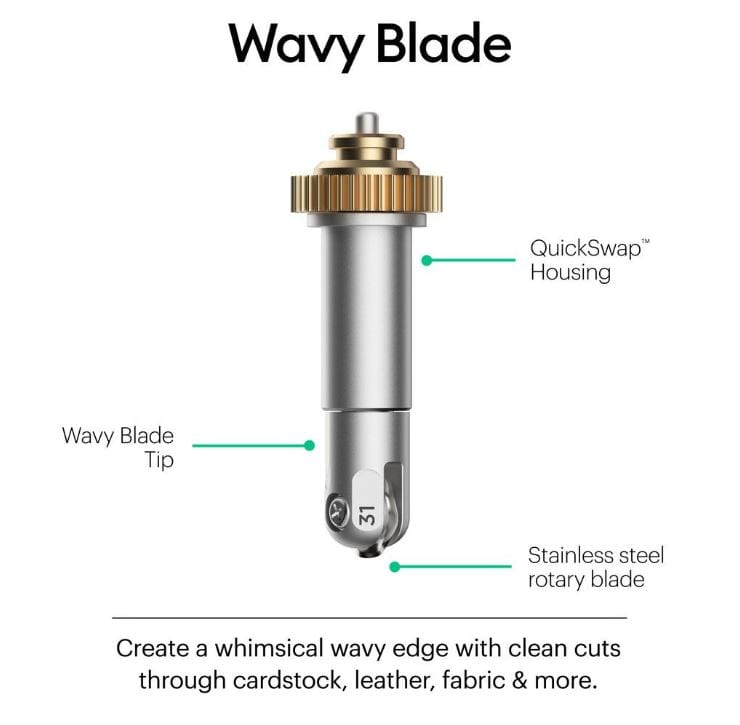 Cricut Wavy Blade with Housing