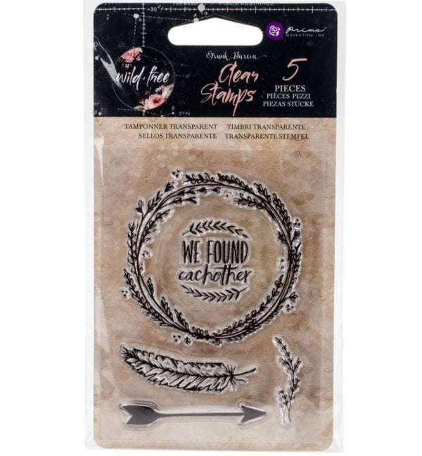 Prima Marketing We Found Each Other Wild & Free Prima Clear Stamps 3"X4"