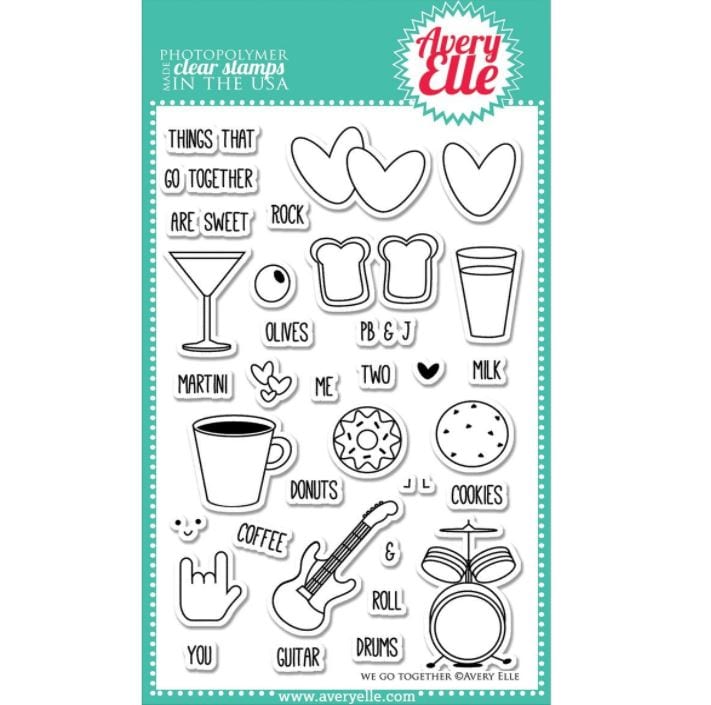Avery Elle We Go Together Clear Stamps Stamps 4" x 6"