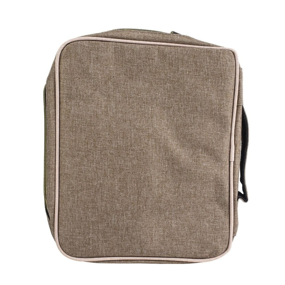 We R Memory Keepers Carry Pouch Taupe and Pink Crafter's Bag