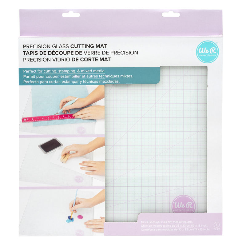 We R Memory Keepers Lilac Precision Glass Cutting Mat 13"x 13"