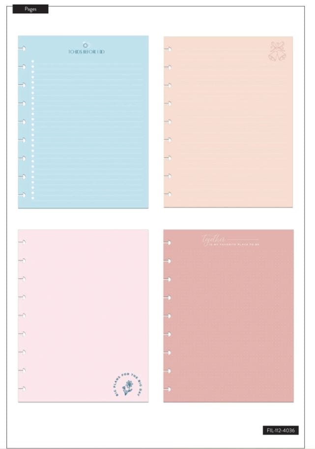 Me and My Big Ideas edding Filler Classic Filler Paper Happy Planner