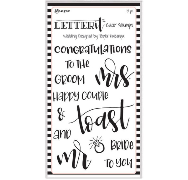 Ranger Wedding Letter It Clear Stamps