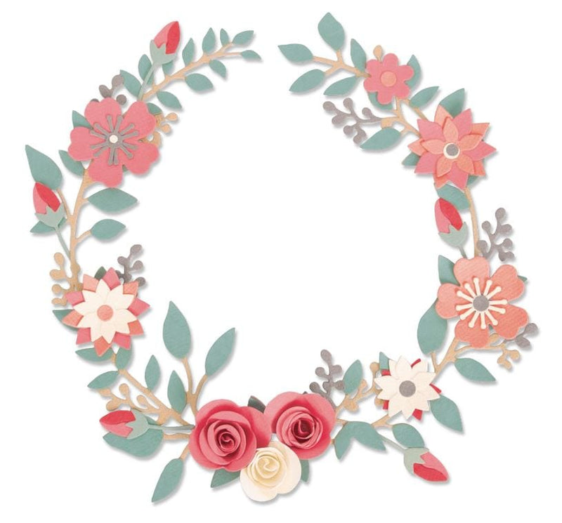 Sizzix Wedding Wreath Thinlits Die Set by Olivia Rose 6pk