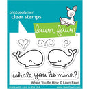 Lawn Fawn Whale You Be Mine Clear Stamps 2"x 3"