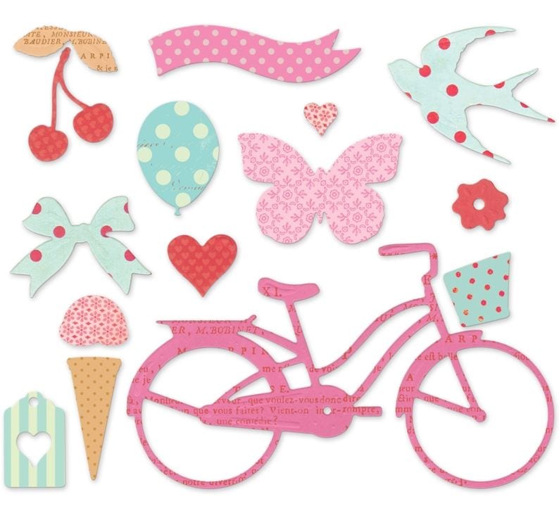 Sizzix Whimsy and Delight Thinlits Die Set 14PK