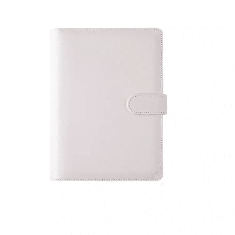 A6 Macaron Candy Color PU Leather Ring Binder Cover