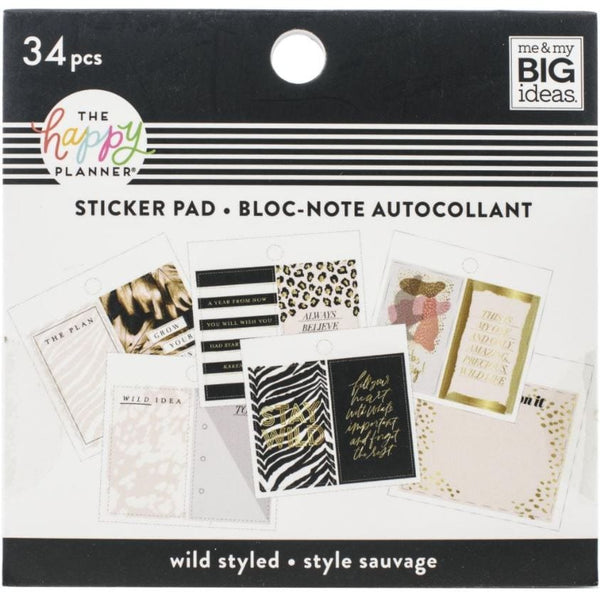 Me and My Big Idea Wild Style Tiny Sticker Pads - 34pcs