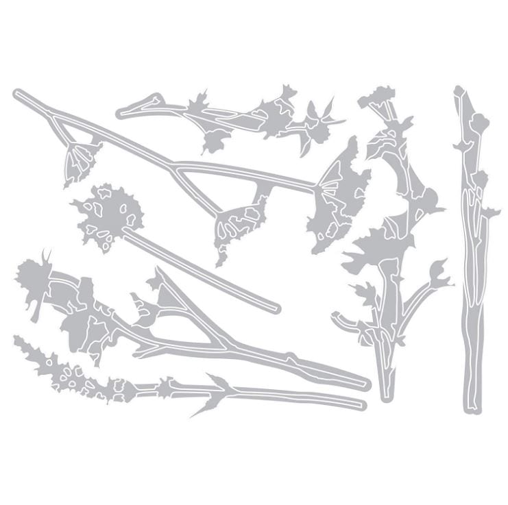 Sizzix Wildflowers Tim Holtz Alterations Thinlits Die Set