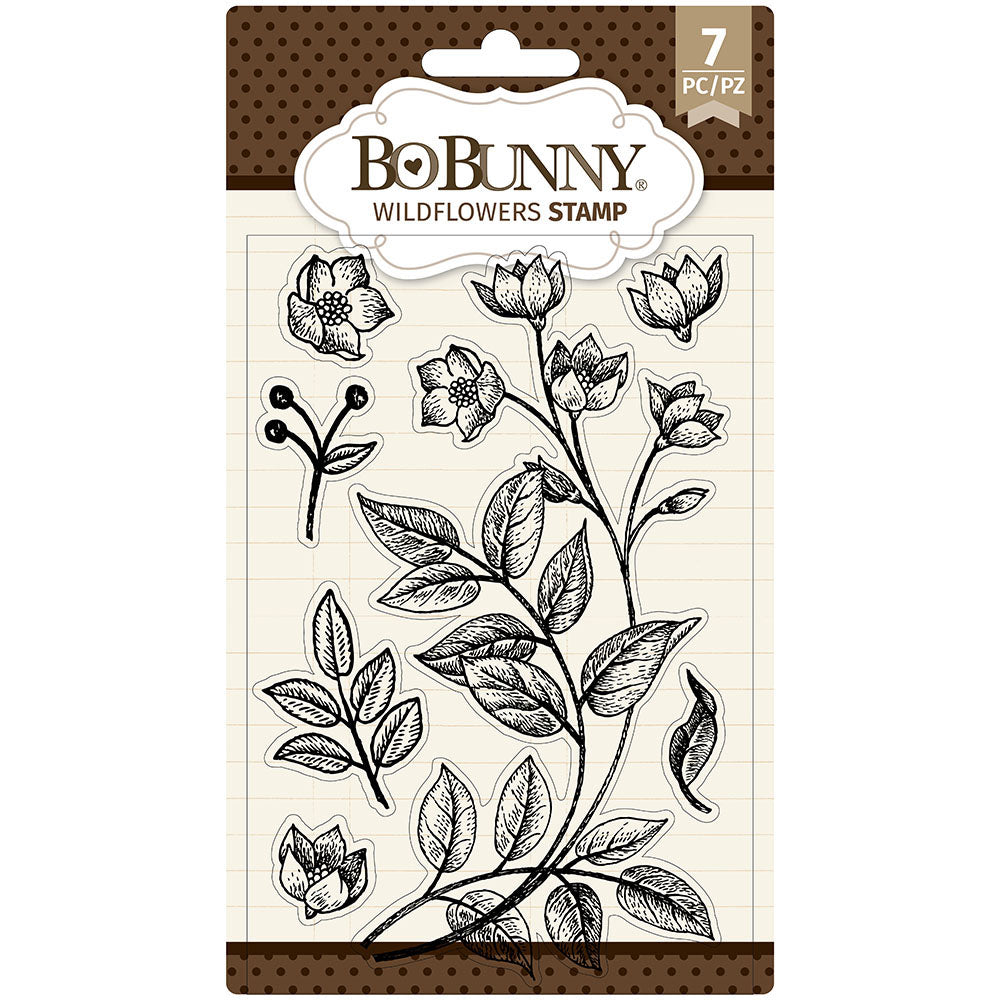BoBunny Wildflowers Clear Stamp Set 4
