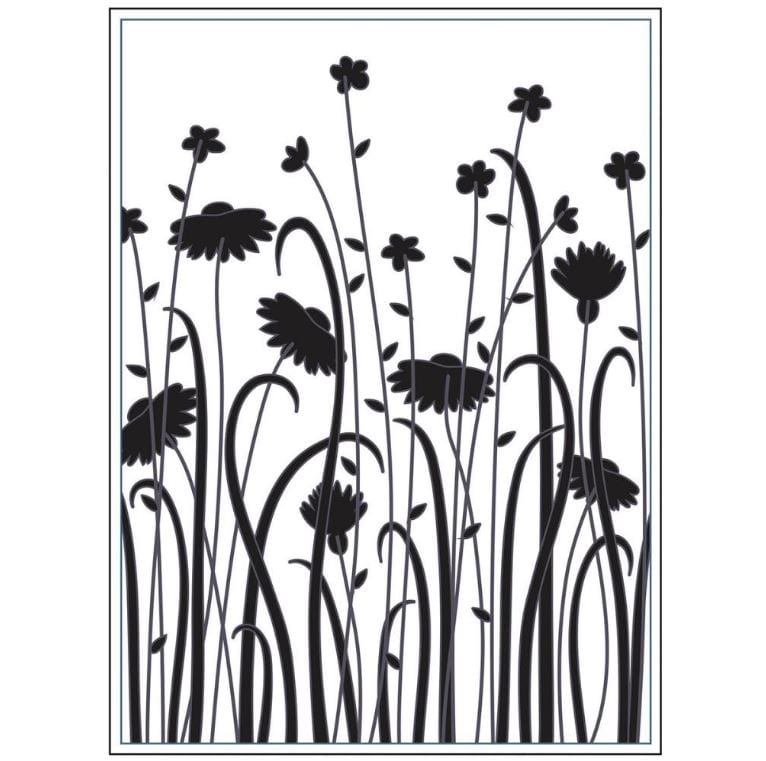 Darice Dainty Wildflowers Embossing Folder