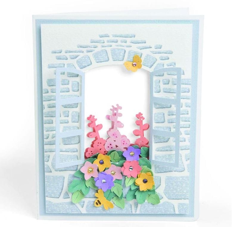 Sizzix Window Box Impresslits Embossing Folder