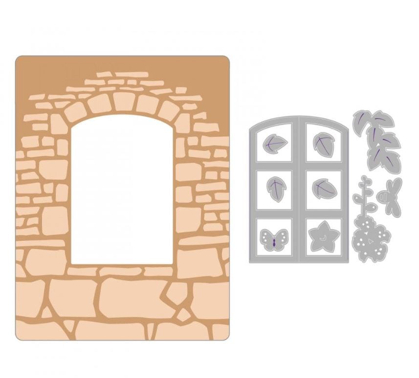 Sizzix Window Box Impresslits Embossing Folder