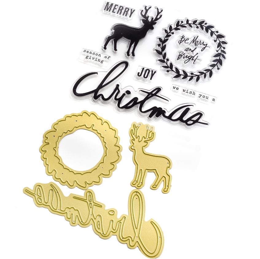 Heidi Swapp Winter Wonderland Stamp & Die Set 11/Pkg